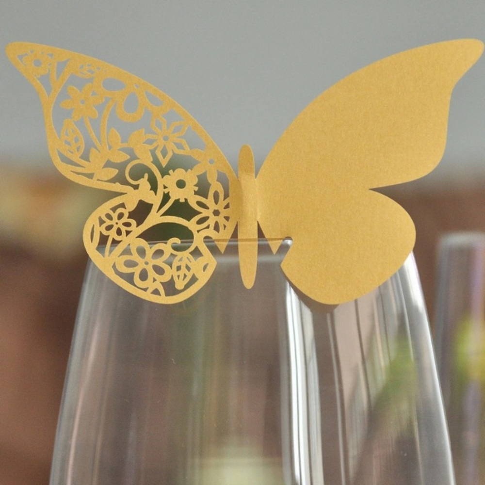 Paper butterfly place cards decor for parties